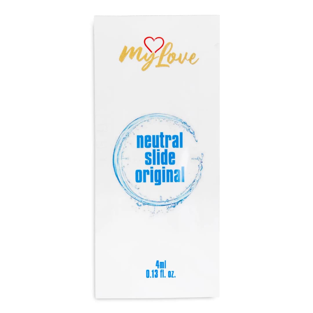 Нейтральний водний лубрикант для інтимної близькості MyLove Neutral Slide Original, 4 мл — фото 1
