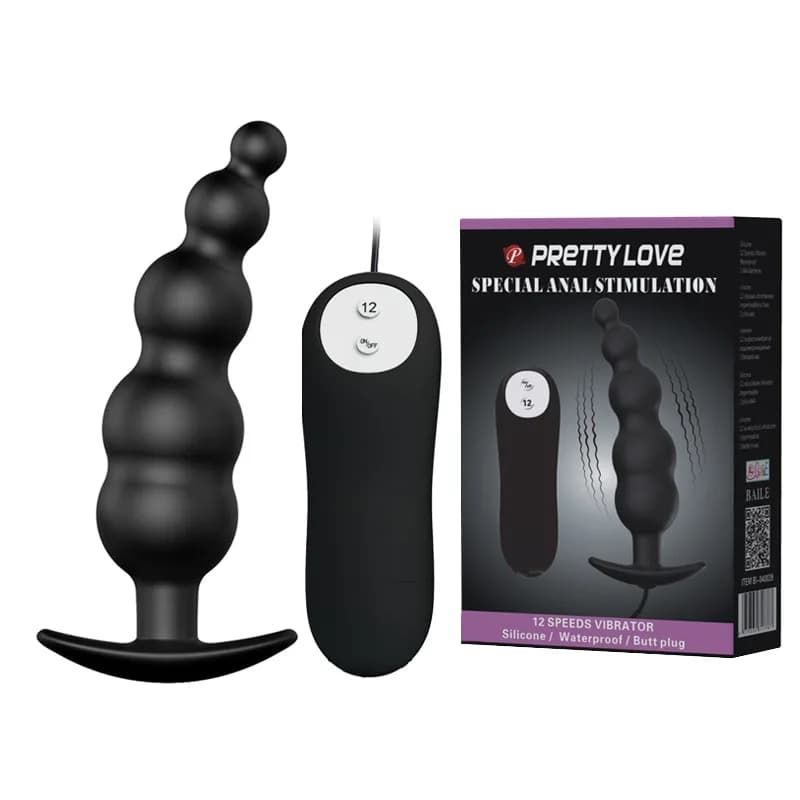 Анальна пробка PRETTY LOVE VIBR. SPECIAL ANAL STIMULATION 12 function — фото 1