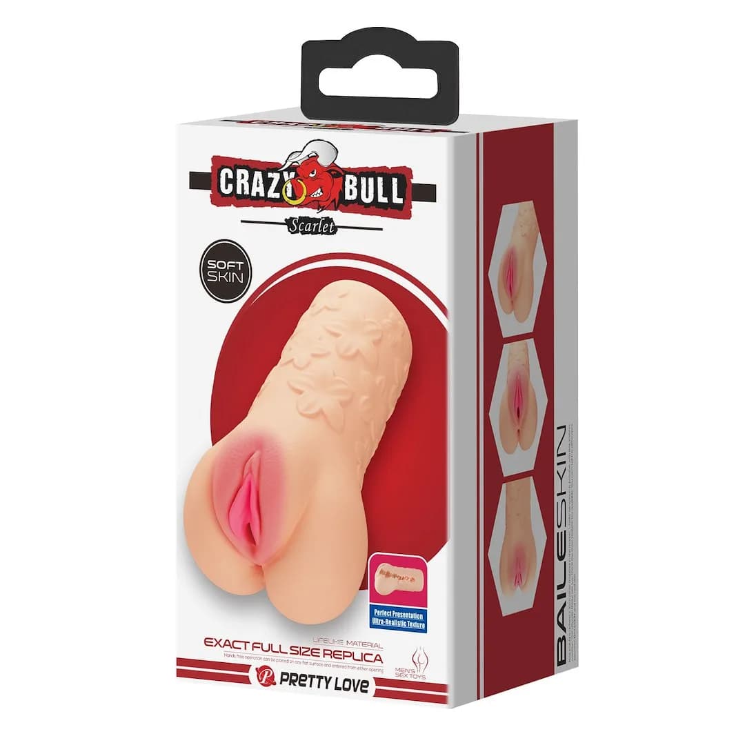 Мастурбатор вагіна CRAZY BULL- SCARLET — фото 1