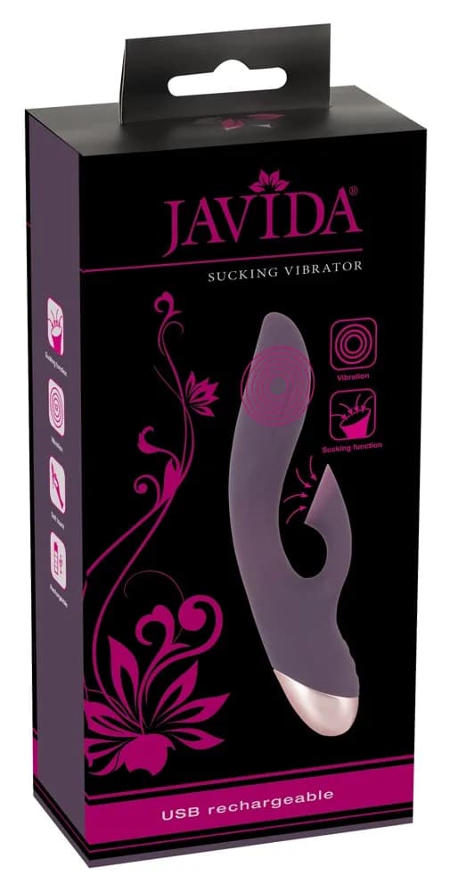 Вібратор кролик Javida Sucking Vibrator, фіолетовий — фото 1