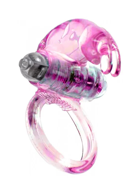 Ерекційне кільце Rabbit Vibro CockRing Pink — фото 1